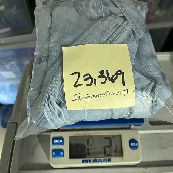 DKNY Cap Short Sleeve Chambray Dress Size 2 Blue Belted Asymmetrical Hem Midi - Picture 11 of 11